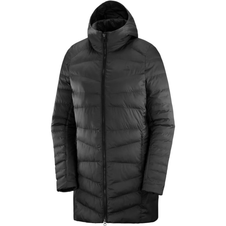 Black Salomon Essential Xwarm Long Women's Insulated Jackets | PH 54136Q